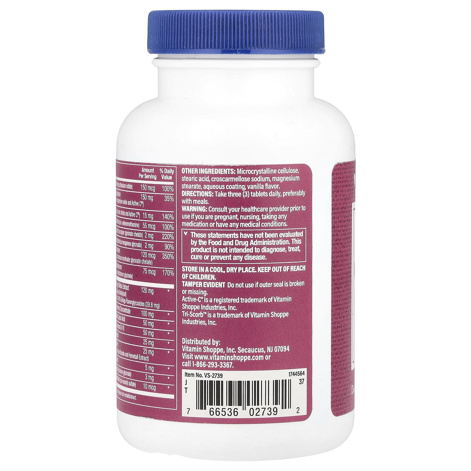 The Vitamin Shoppe, Ultimate Woman® 50+, Multivitamin & Multimineral, 180 Tablets