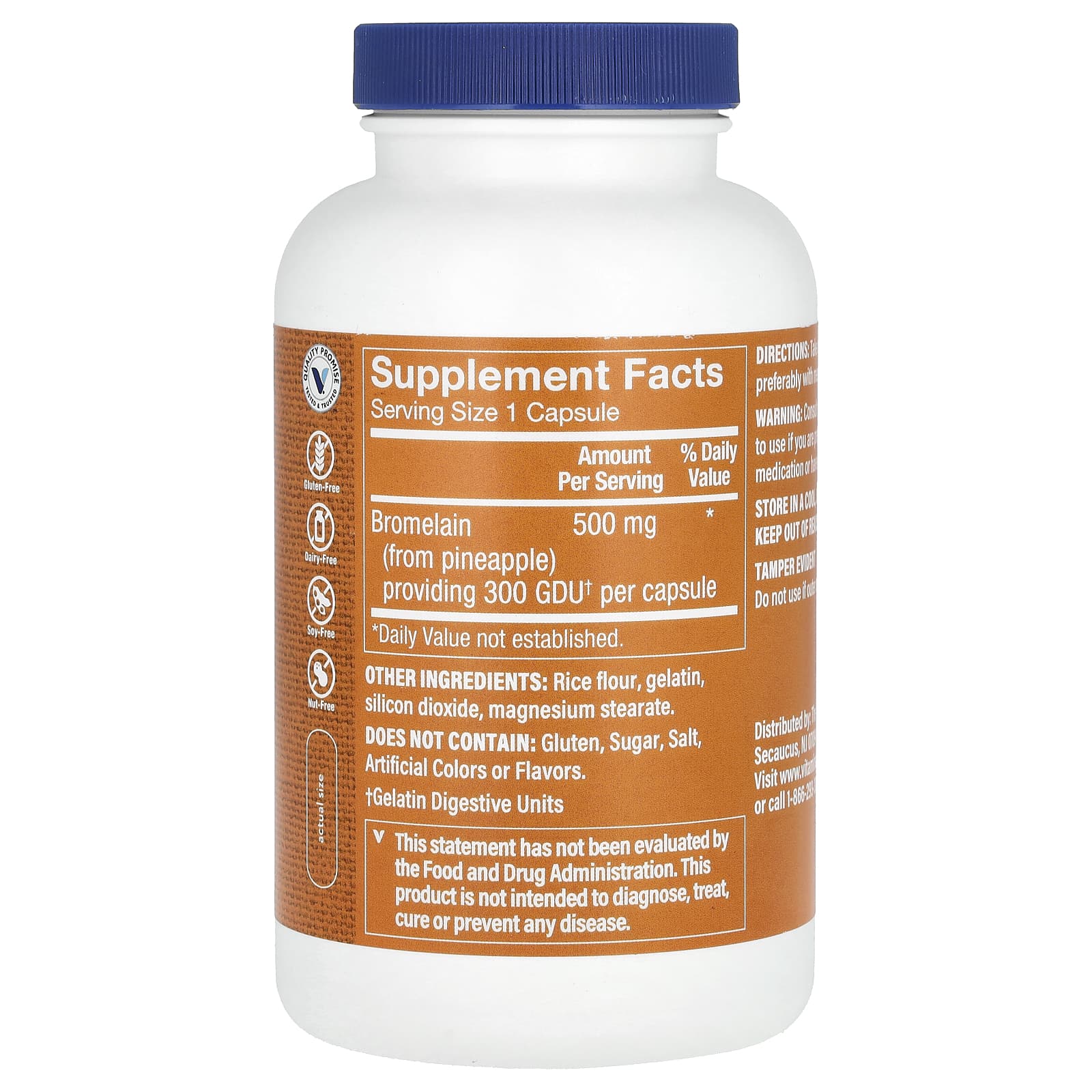 The Vitamin Shoppe, Bromelain, 500 mg, 300 Capsules
