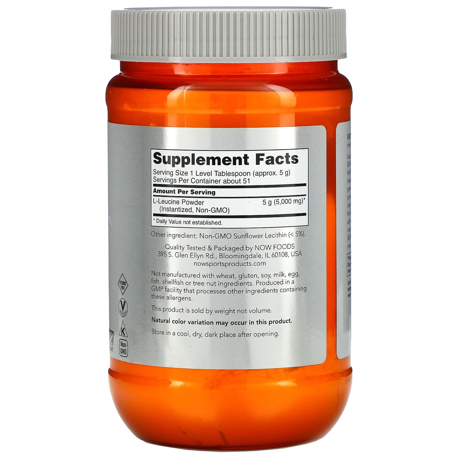 NOW Foods, Sports, L-Leucine Powder, 9 oz (255 g)