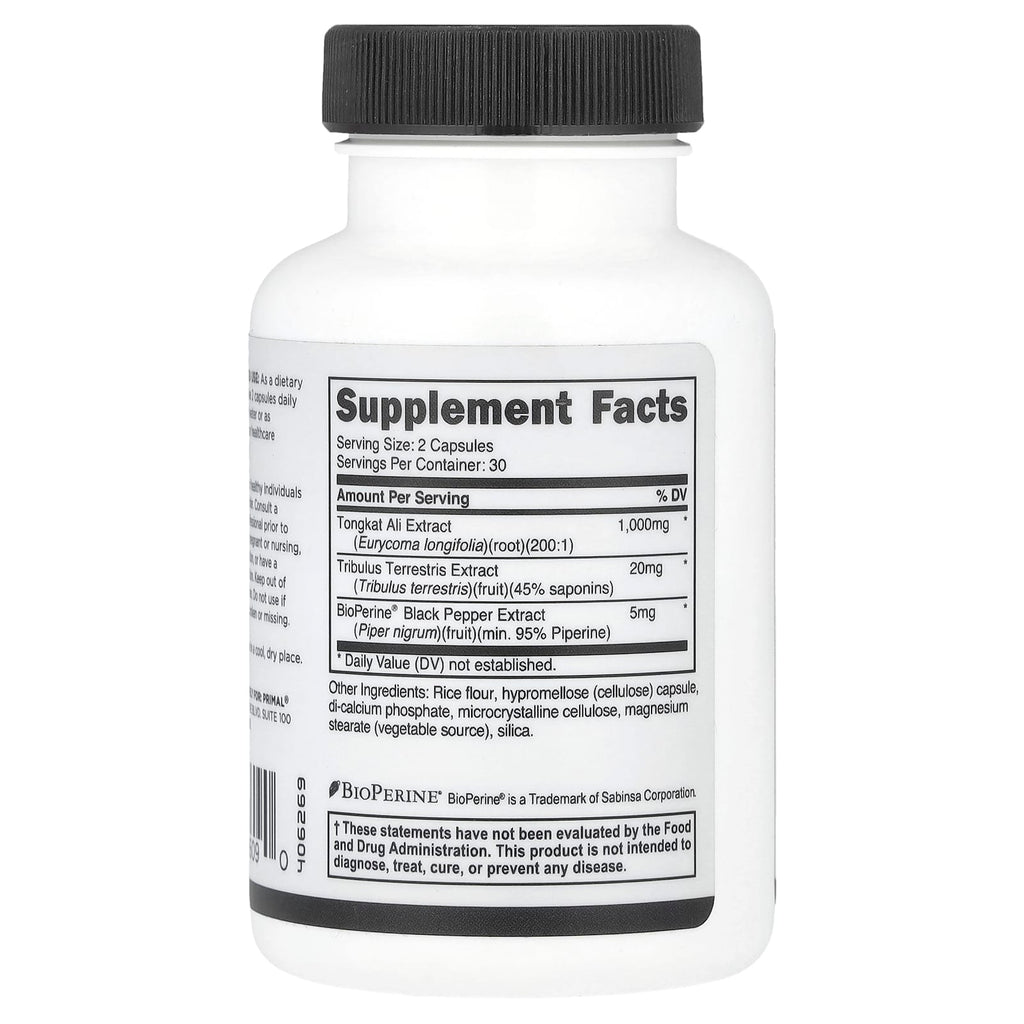 PrePrimal, Tongkat Ali, 60 Capsules