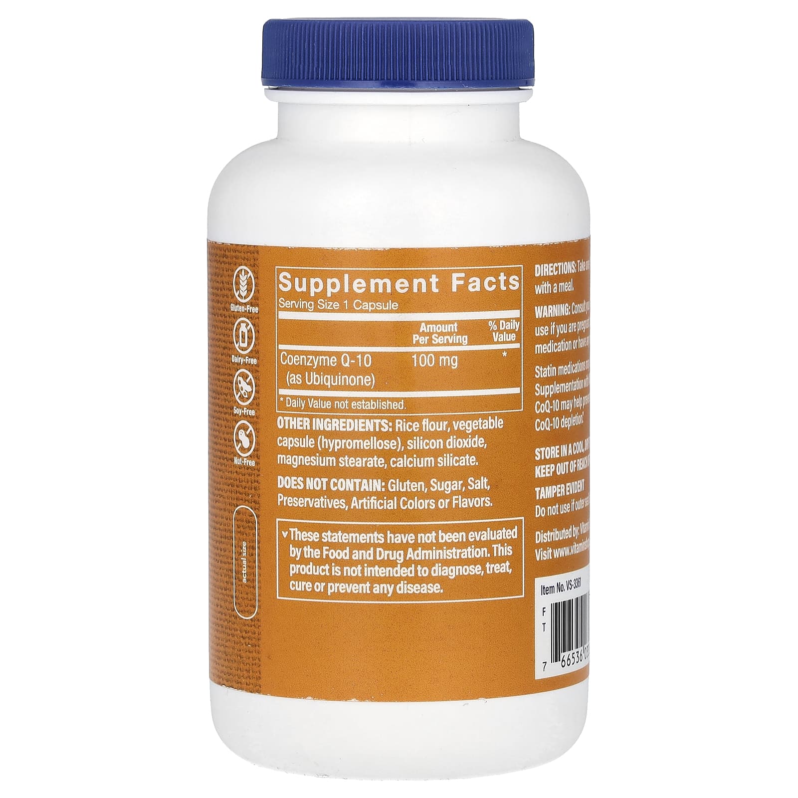The Vitamin Shoppe, CoQ-10, 100 mg, 240 Capsules