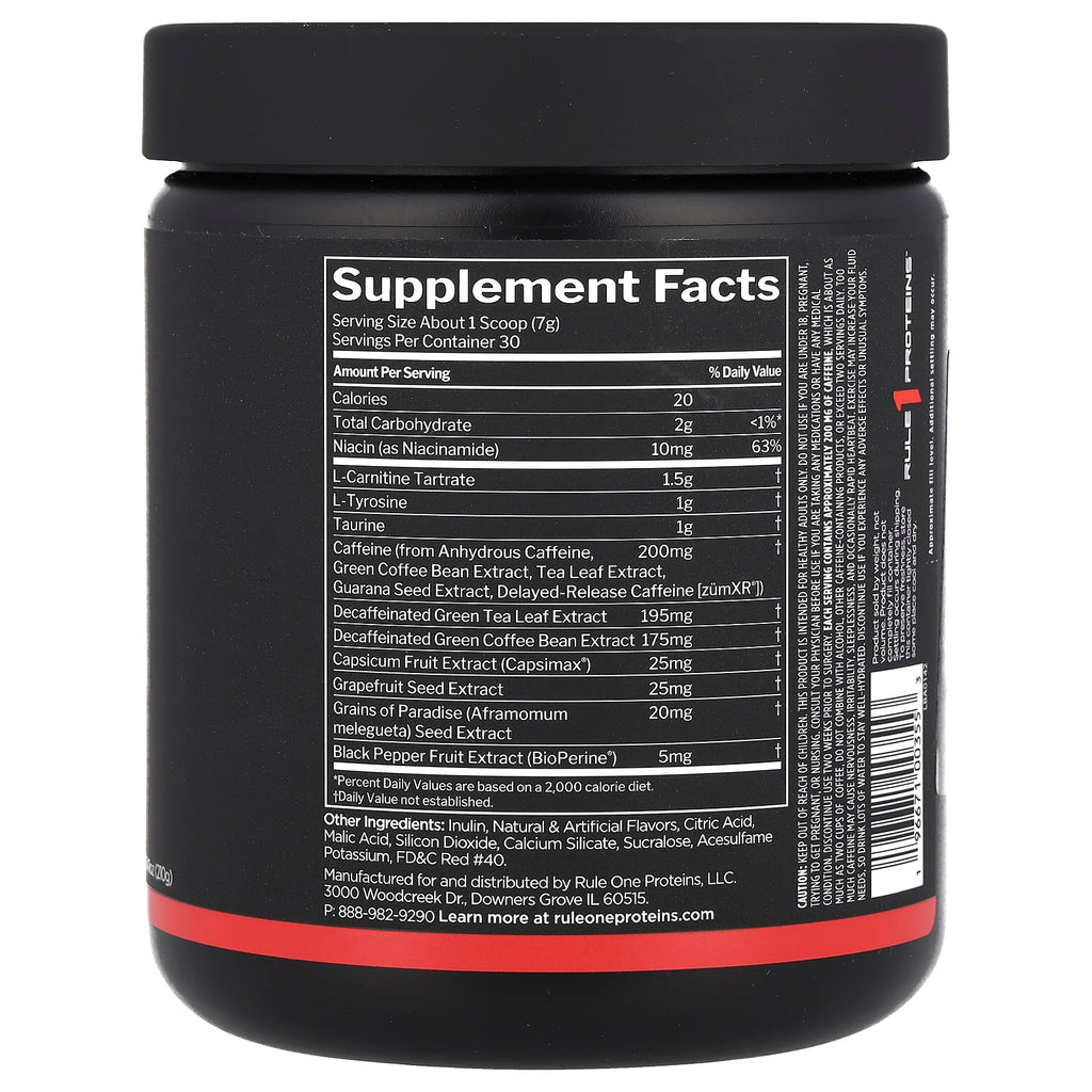 Rule One Proteins, Burn™, Thermo Weight Management, Snow Cone , 7.41 oz (210 g)
