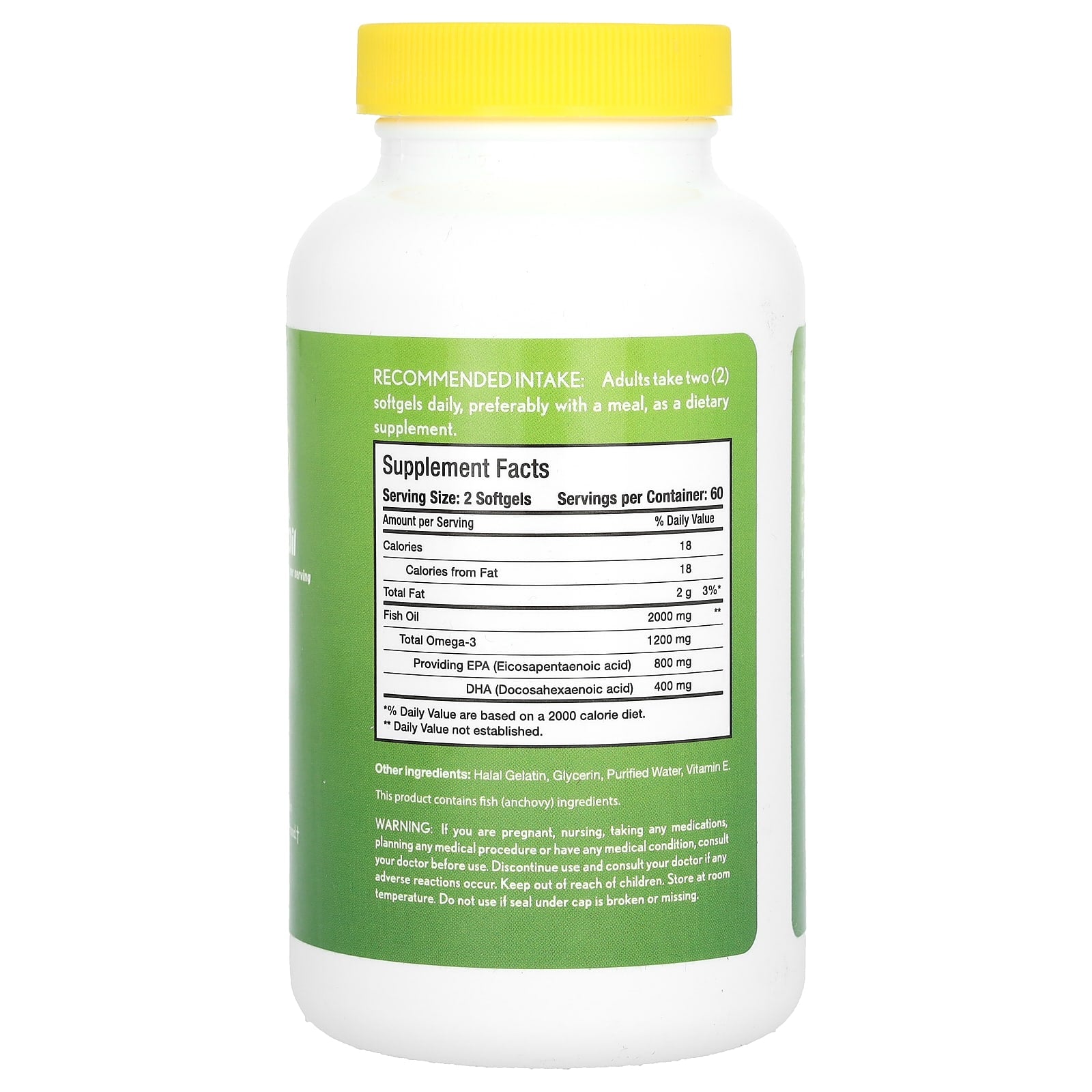 Noor Vitamins, Ultra Omega, Omega-3 Fish Oil, Ultra Potency Formula, 120 Softgels