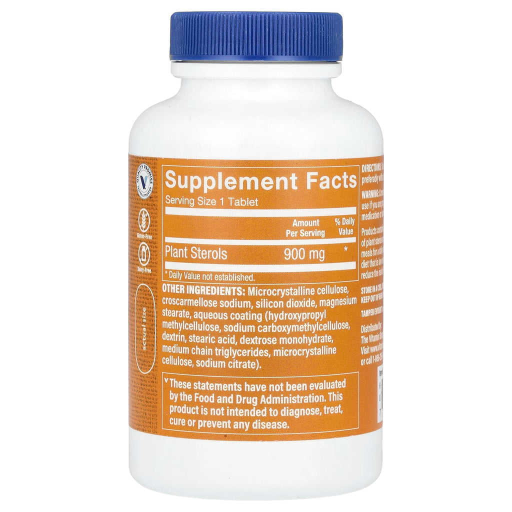 The Vitamin Shoppe, Super Phytosterols, 90 Tablets (900 mg per Tablet)
