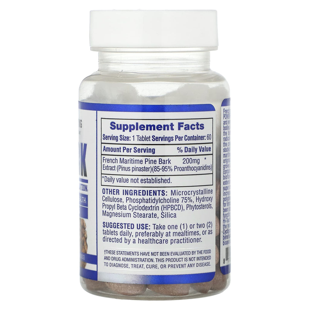 Hi Tech Pharmaceuticals, Pine Bark, 200 mg, 60 Tablets