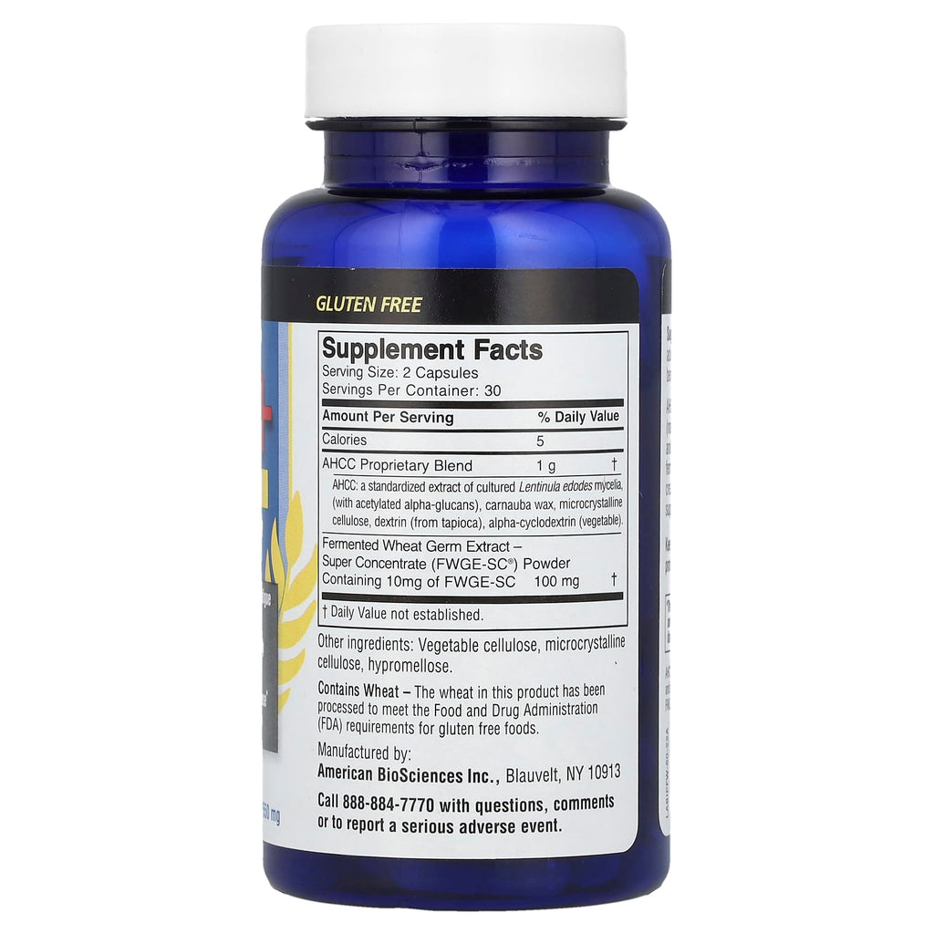 American Biosciences, ImmPower®+, AHCC® Plus FWGE-SC®, 60 Vegetarian Capsules