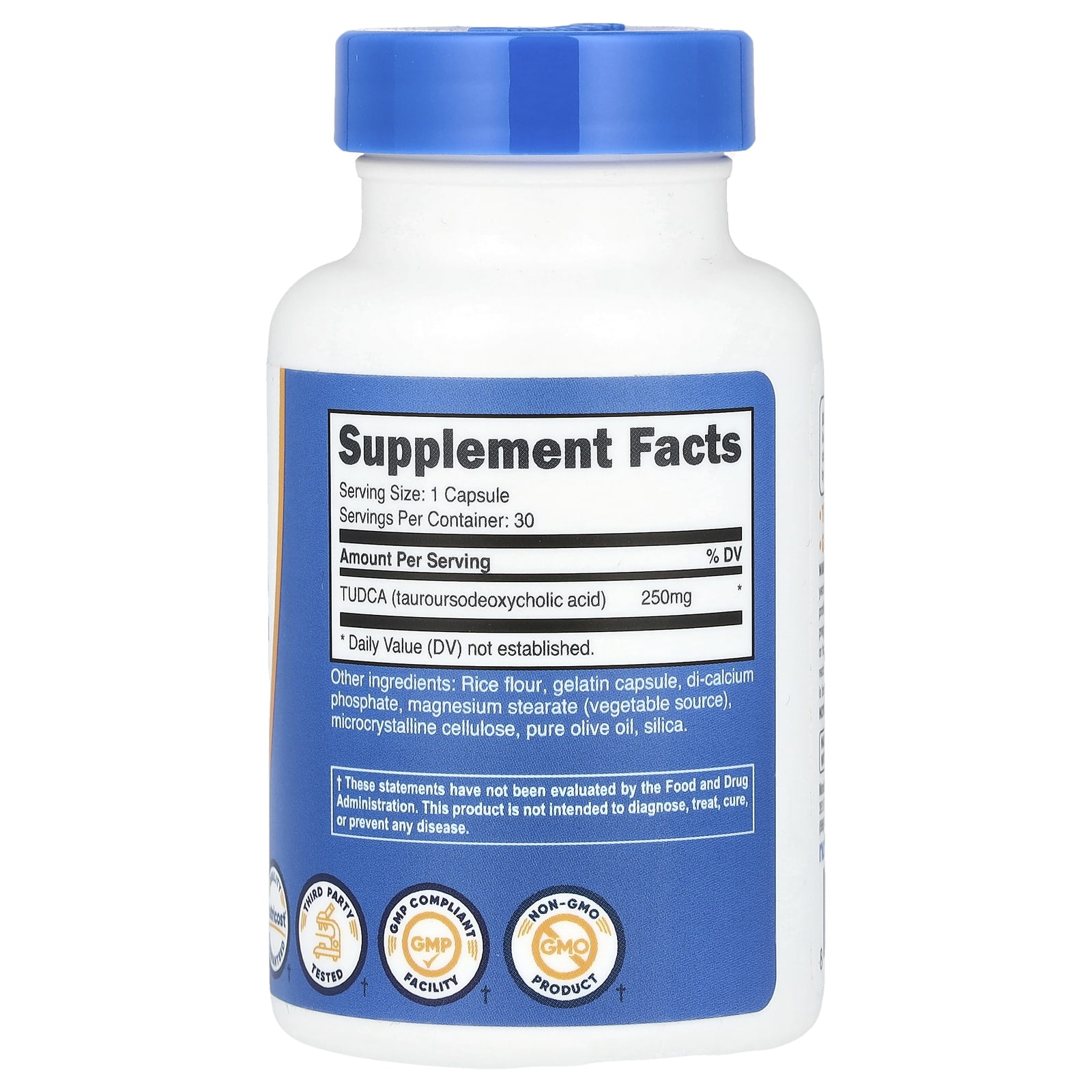 Nutricost, TUDCA, 250 mg, 30 Capsules