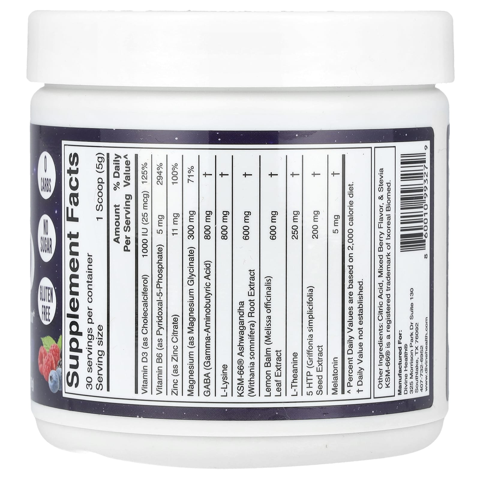Divine Health, Don Colbert M.D. Sleep-Ease, Natural Mixed Berry, 5.29 oz (150 g)
