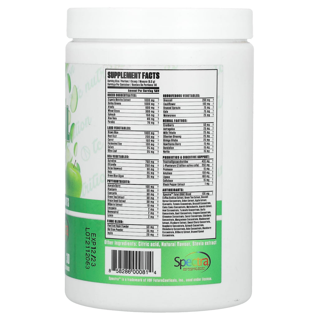 TC Nutrition, Essential Series, Essential Greens + Phytonutrients & Antioxidants, Green Apple, 9.56 oz (271 g)
