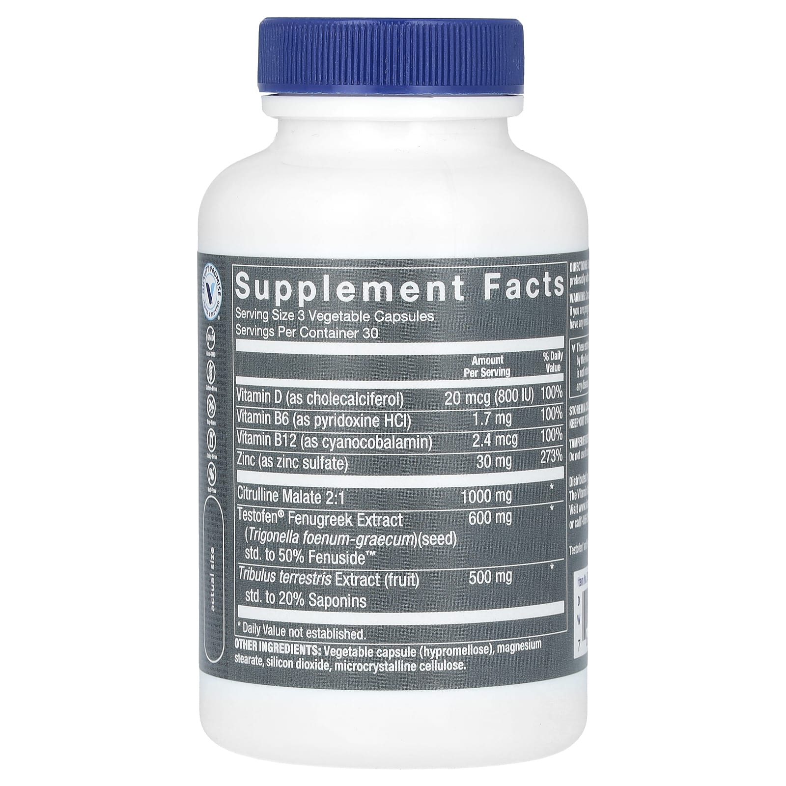 The Vitamin Shoppe, Men's Ultimate Man-T, 90 Vegetable Capsules