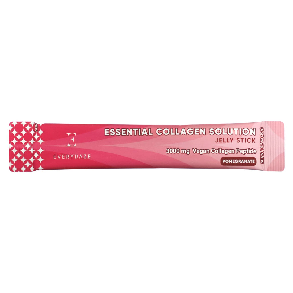 Everydaze, Essential Collagen Solution Jelly Stick, Pomegranate, 3,000 mg, 10 Sticks, 0.7 oz (20 g) Each