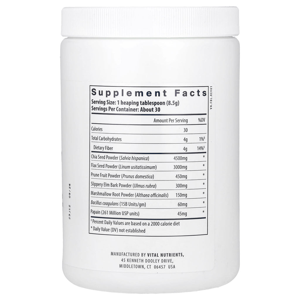 Vital Nutrients, Whole Fiber Fusion, 9.2 oz (261 g)