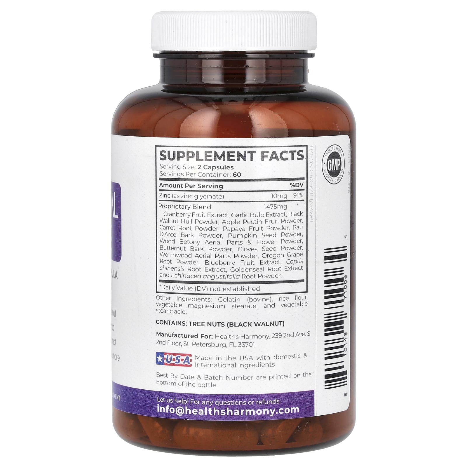 Healths Harmony, Intestinal Cleanse, 120 Capsules