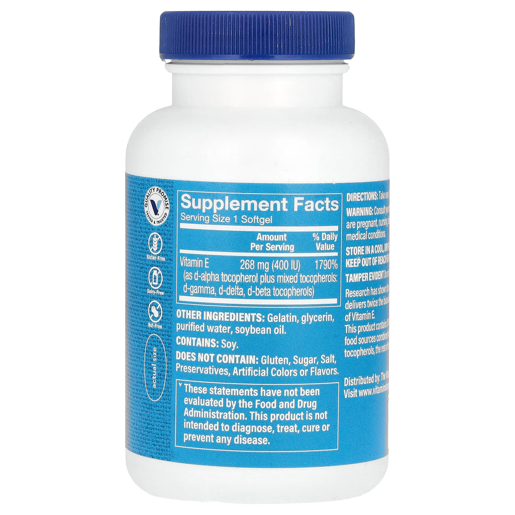 The Vitamin Shoppe, Vitamin E, 268 mg (400 IU), 240 Softgels