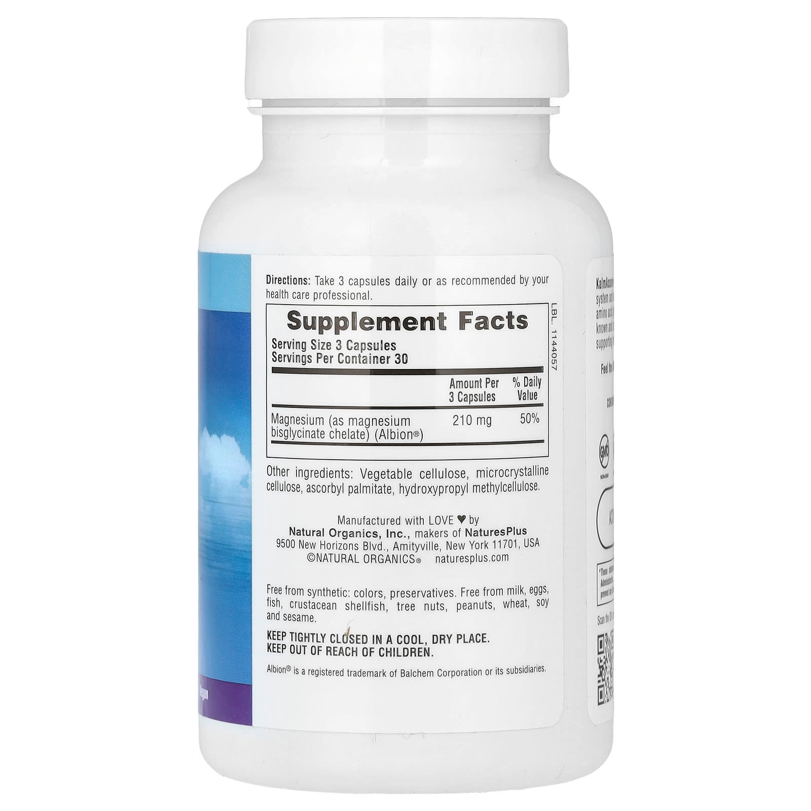 NaturesPlus, KalmAssure, Magnesium Glycinate, 90 Capsules (70 mg per Capsule)