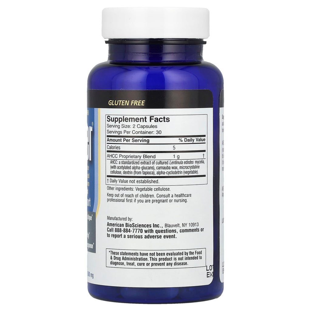 American Biosciences, ImmPower® AHCC®, 500 mg, 60 Vegetarian Capsules