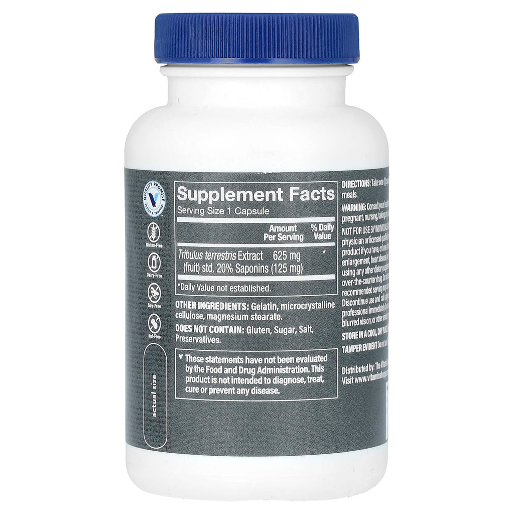 The Vitamin Shoppe, Men's Tribulus Terrestris Extract, 625 mg, 100 Capsules