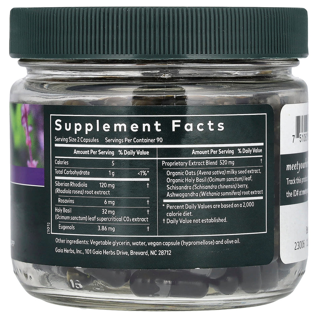 Gaia Herbs, Adrenal Health , 180 Vegan Liquid Phyto-Caps