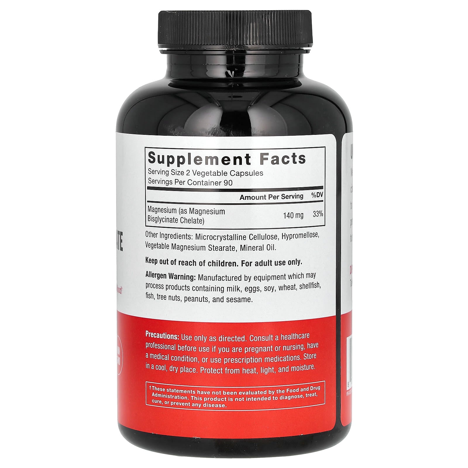 Force Factor, Magnesium Glycinate, 180 Vegetable Capsules (70 mg per Capsule)