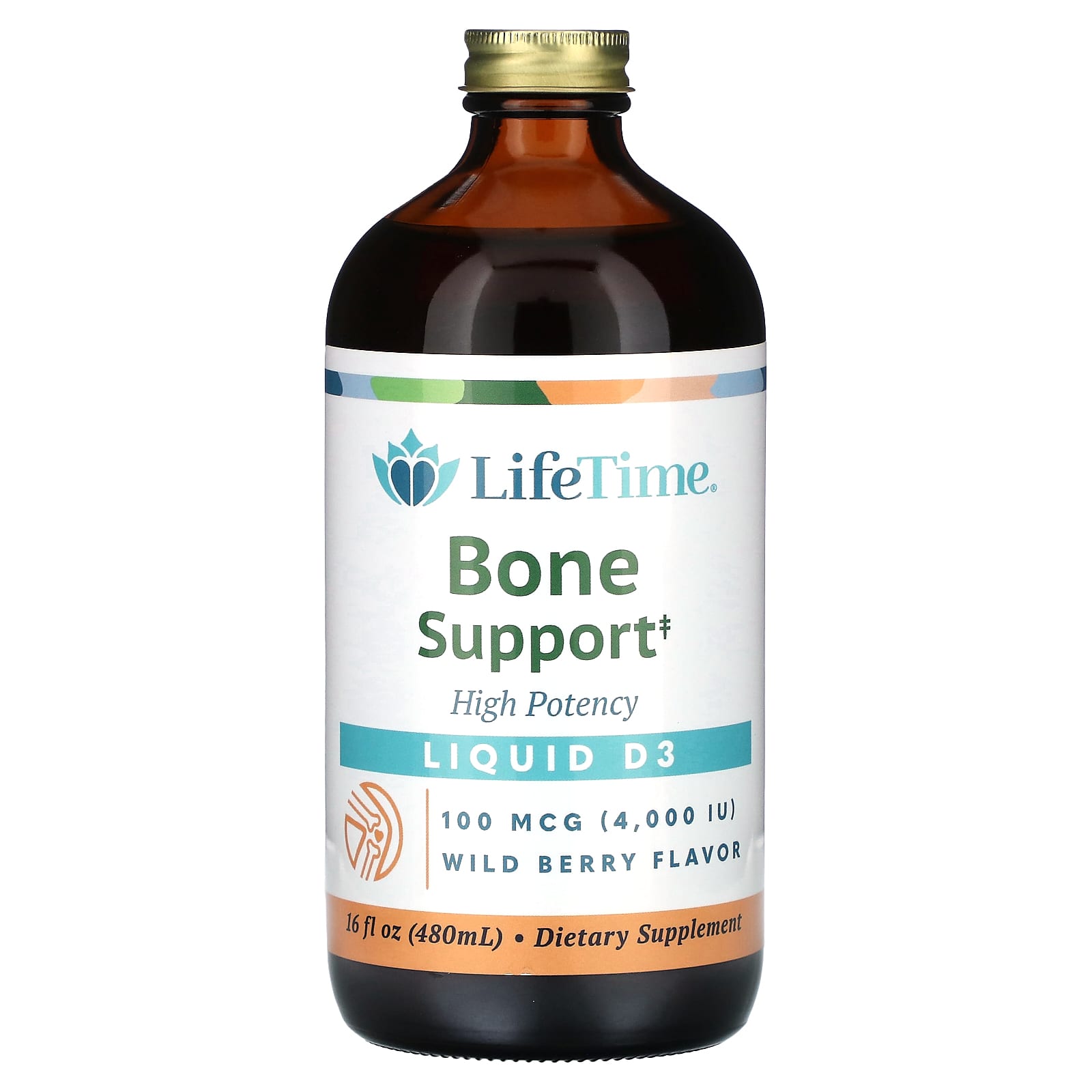 LifeTime Vitamins, Liquid D3, High Potency, Wild Berry, 100 mcg (4,000 IU), 16 fl oz (480 ml)