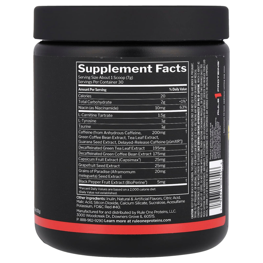 Rule One Proteins, Burn™, Thermo Weight Management, Watermelon, 7.41 oz (210 g)