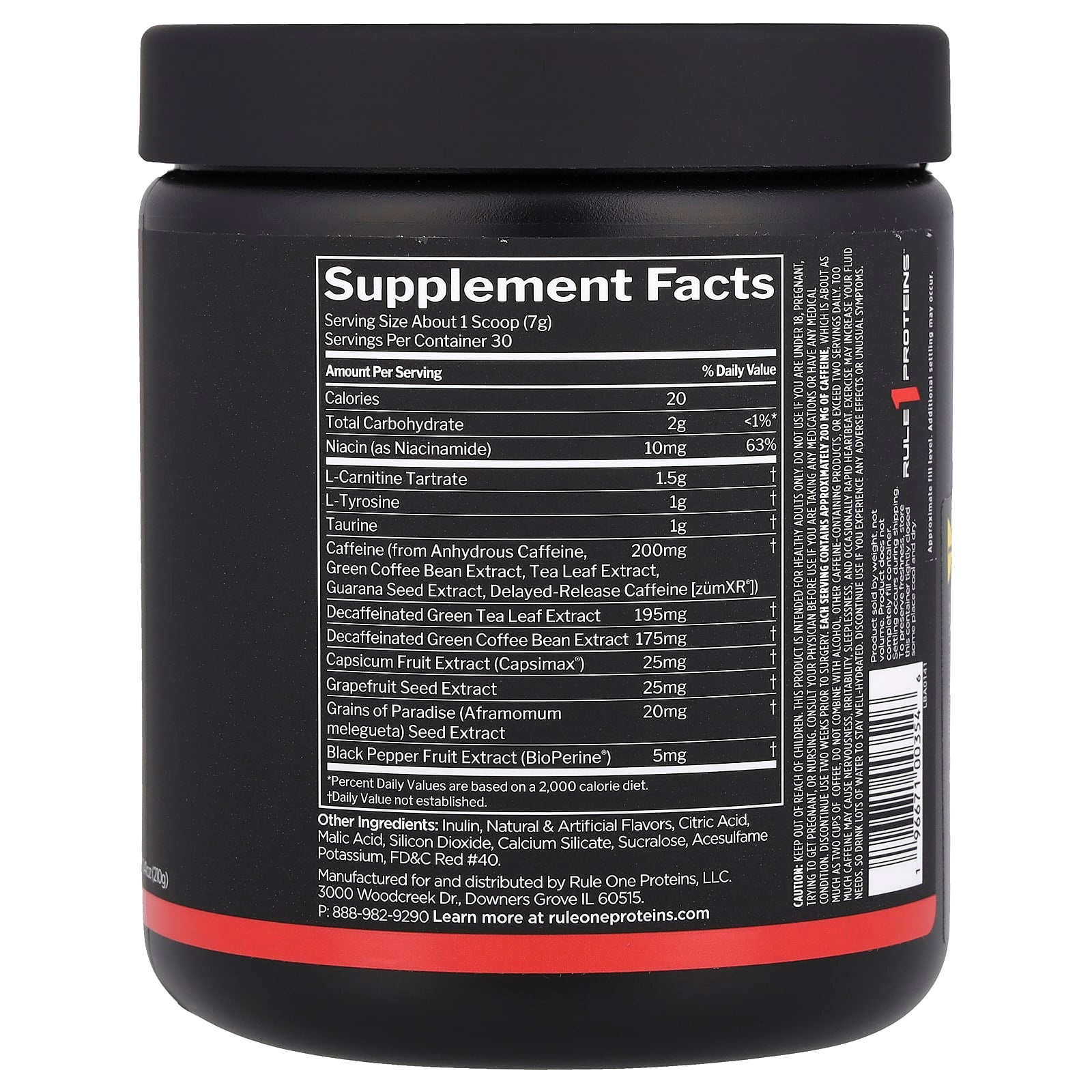 Rule One Proteins, Burn™, Thermo Weight Management, Watermelon, 7.41 oz (210 g)