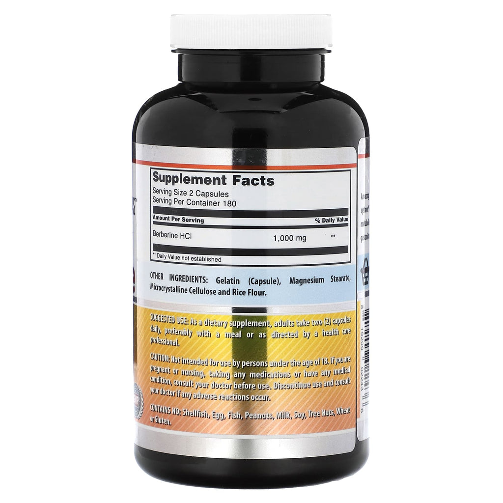 Amazing Nutrition, Berberine, 360 Capsules (500 mg per Capsule)