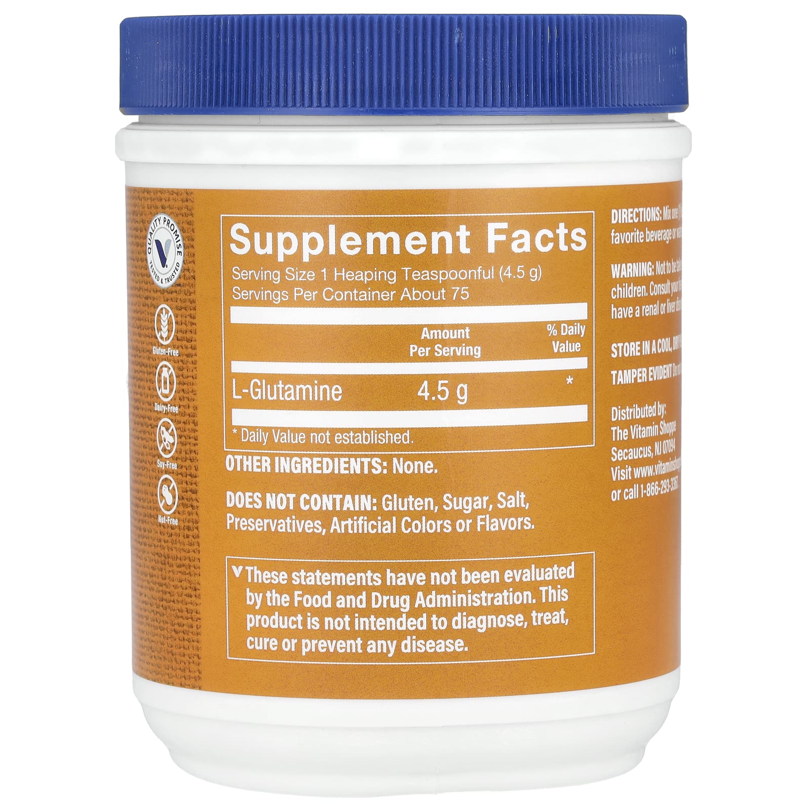 The Vitamin Shoppe, L-Glutamine Powder, 12 oz (340 g)