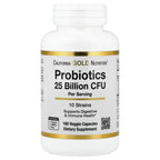California Gold Nutrition, Probiotics with Lactobacillus acidophilus, Bifidobacterium lactis, Lactobacillus plantarum, and Lactobacillus casei, 10 Strain Blend, 25 Billion CFU, 180 Veggie Capsules