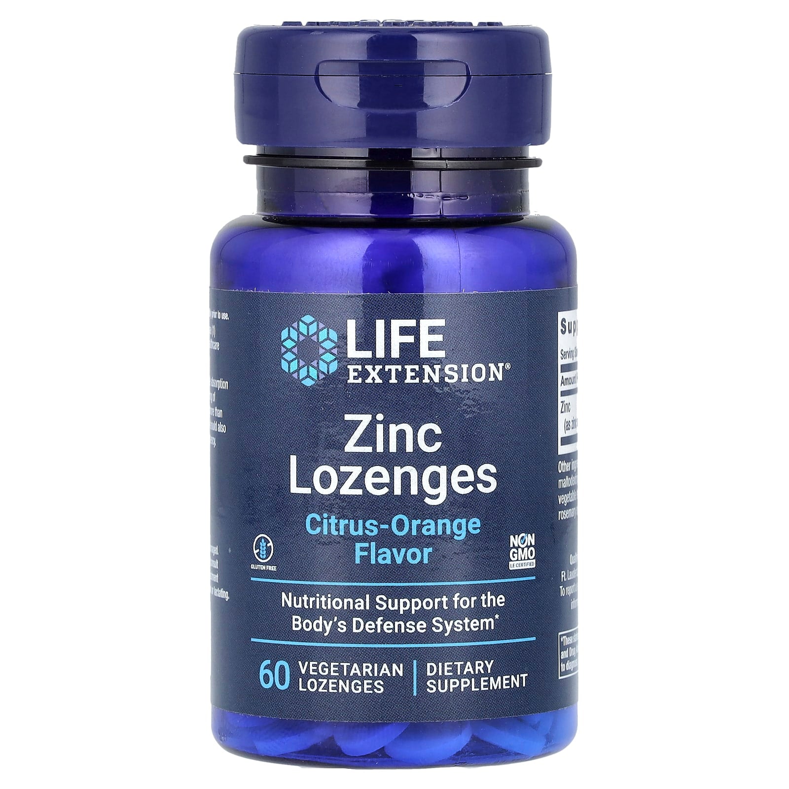 Life Extension, Zinc Lozenges, Citrus-Orange, 60 Vegetarian Lozenges (18.75 mg per Lozenge)