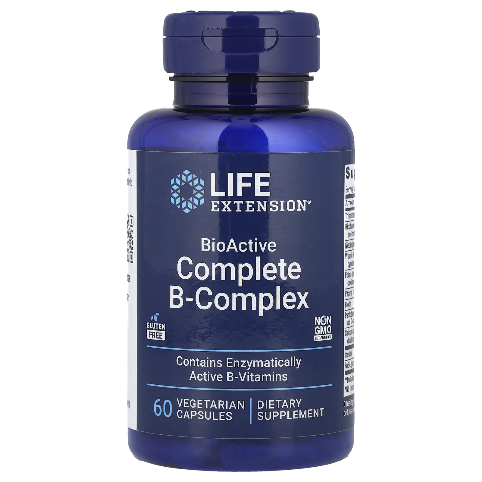 Life Extension, BioActive Complete B-Complex, 60 Vegetarian Capsules
