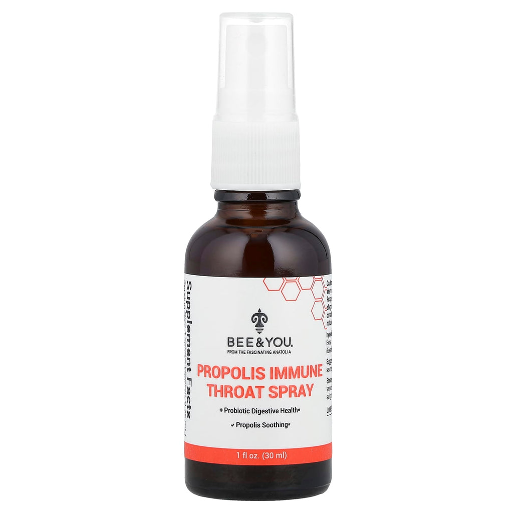 Bee & You, Propolis Immune Throat Spray, 1 fl oz (30 ml)