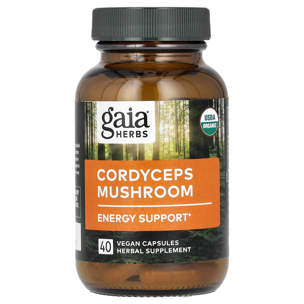 Gaia Herbs, Cordyceps Mushroom, 40 Vegan Capsules