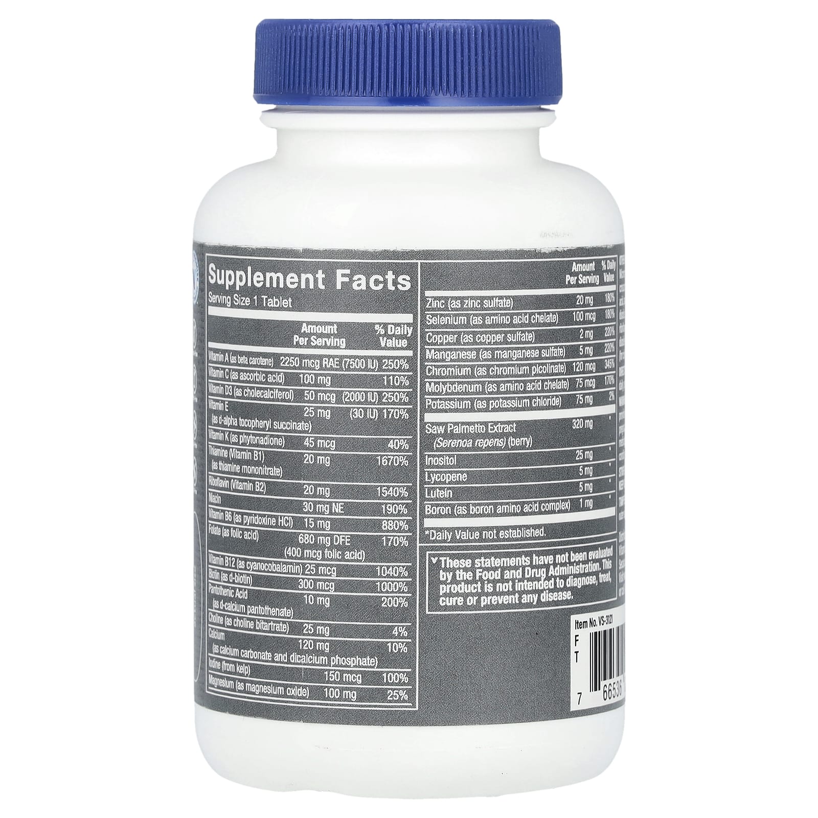 The Vitamin Shoppe, One Daily Men's 50+, 60 Tablets