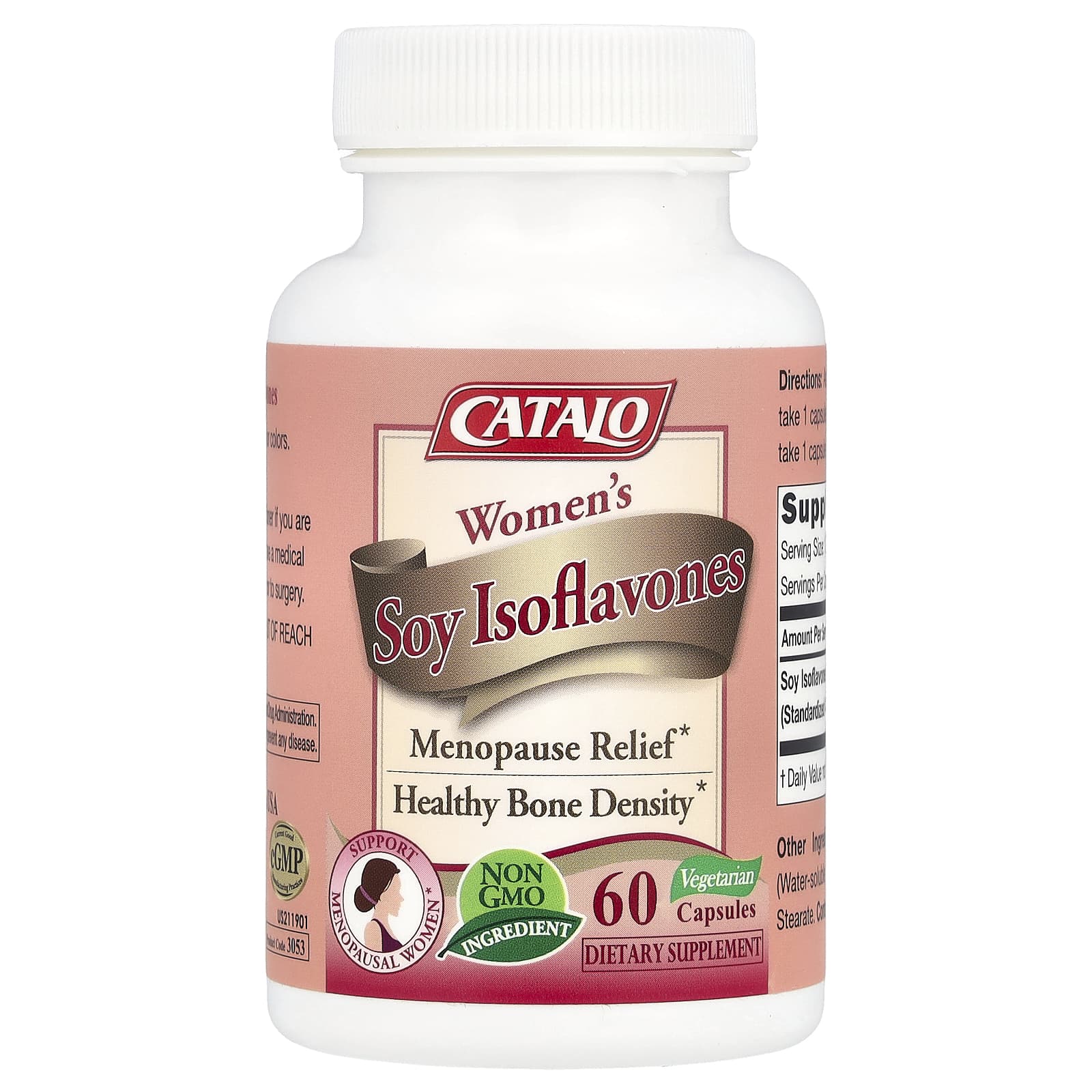 CATALO, Women's Soy Isoflavones, 60 Vegetarian Capsules (125 mg Per Capsule)