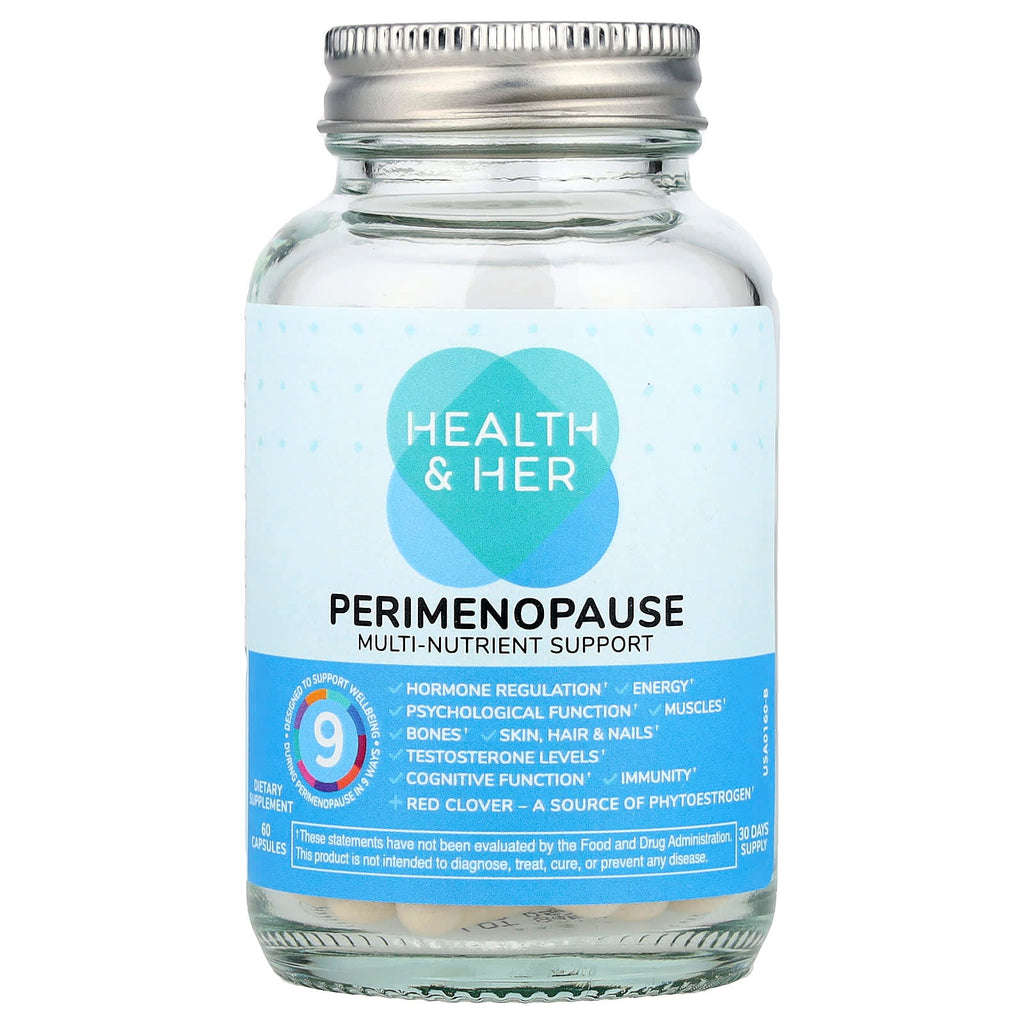 Health and Her, Perimenopause, Multi-Nutrient Support, 60 Capsules
