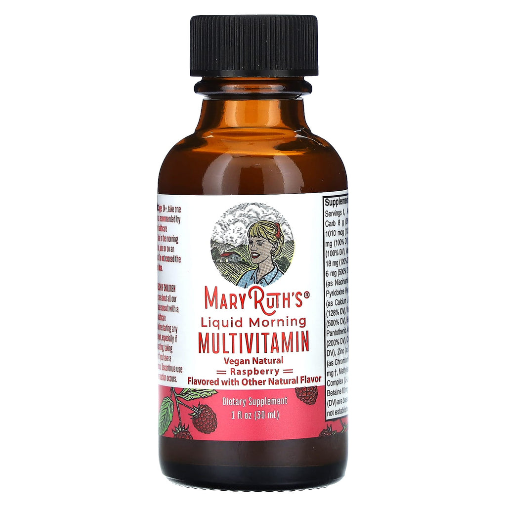 MaryRuth's, Liquid Morning Multivitamin Travel Pack, Raspberry, 16 Bottles, 1 fl oz (30 ml) Each