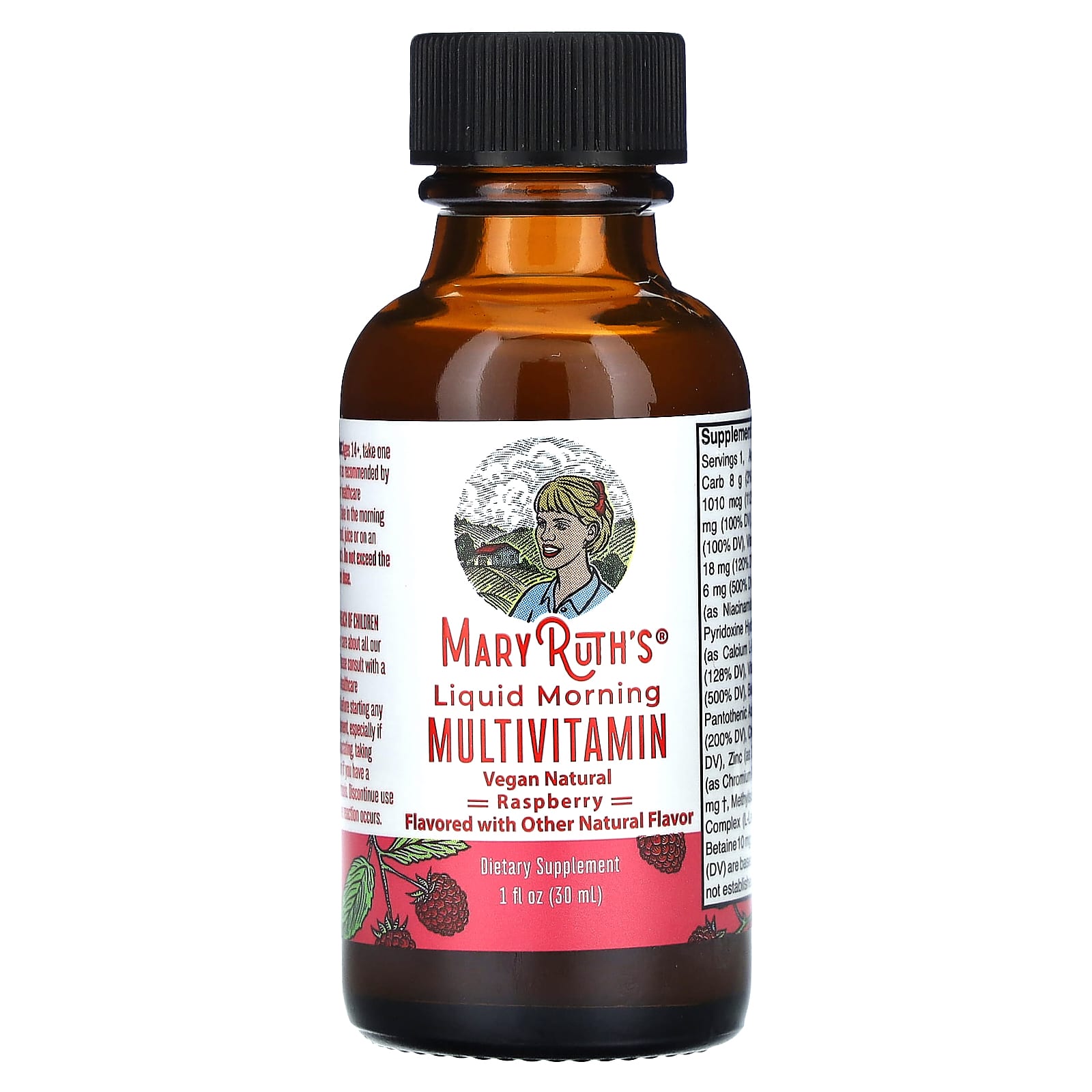MaryRuth's, Liquid Morning Multivitamin Travel Pack, Raspberry, 16 Bottles, 1 fl oz (30 ml) Each