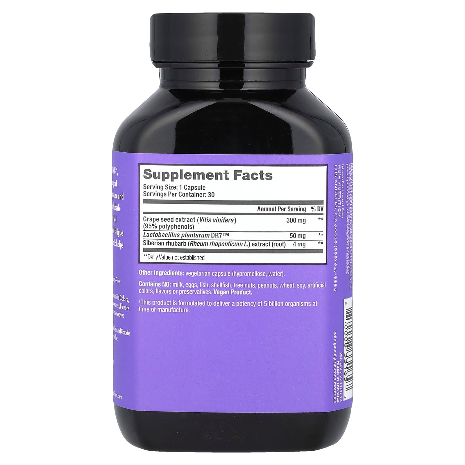 HUM Nutrition, Fan Club™, Multi-Symptom Menopause Relief, 30 Vegan Capsules