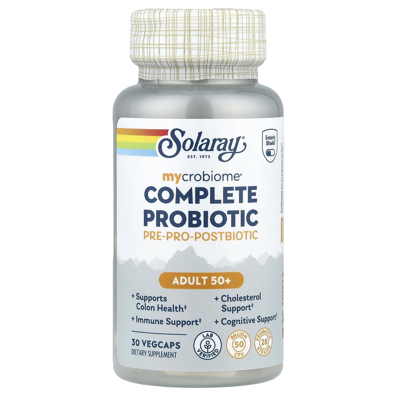 Solaray, Mycrobiome®, Complete Probiotic, Adult 50+, 30 VegCaps