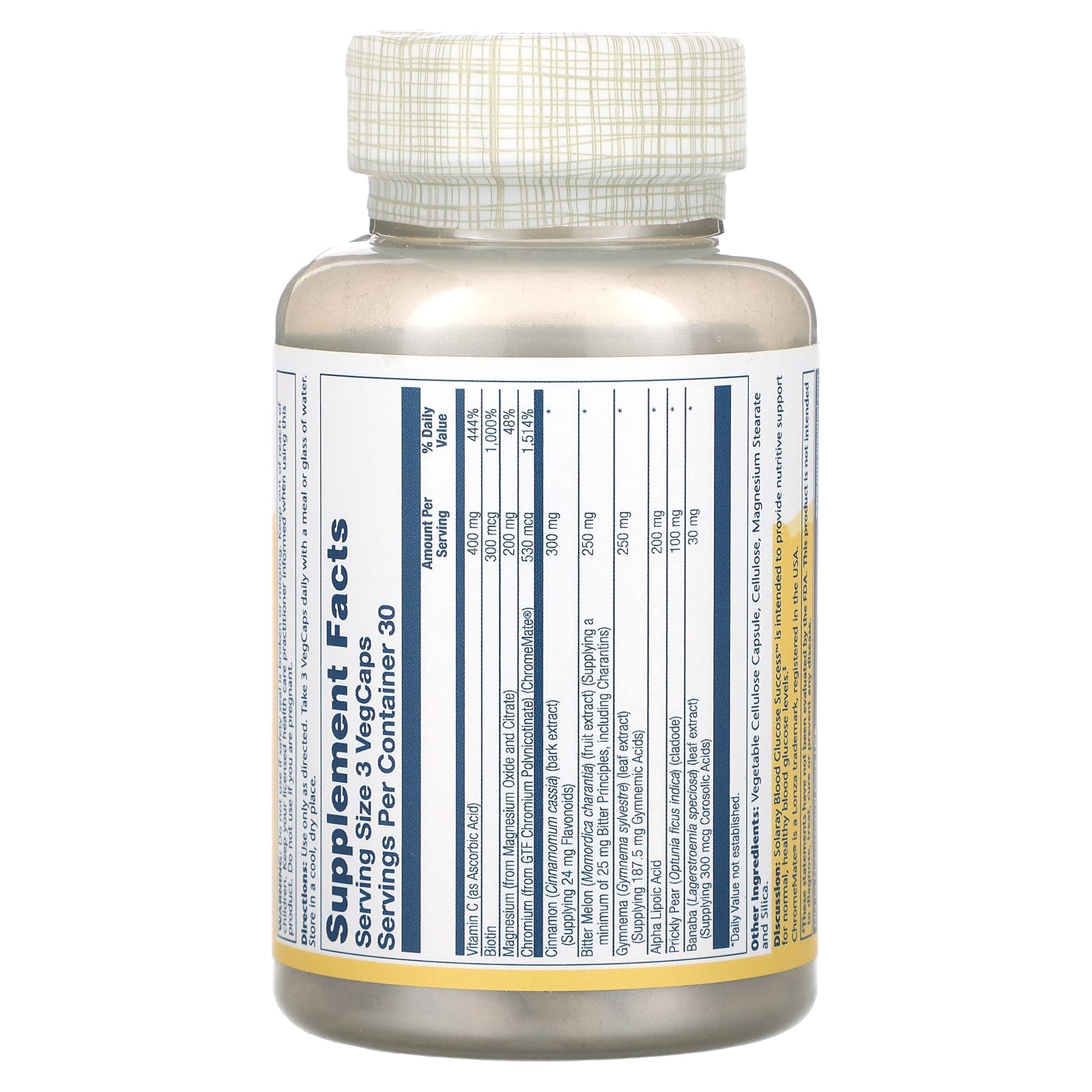 Solaray, Blood Glucose Success, 90 VegCaps