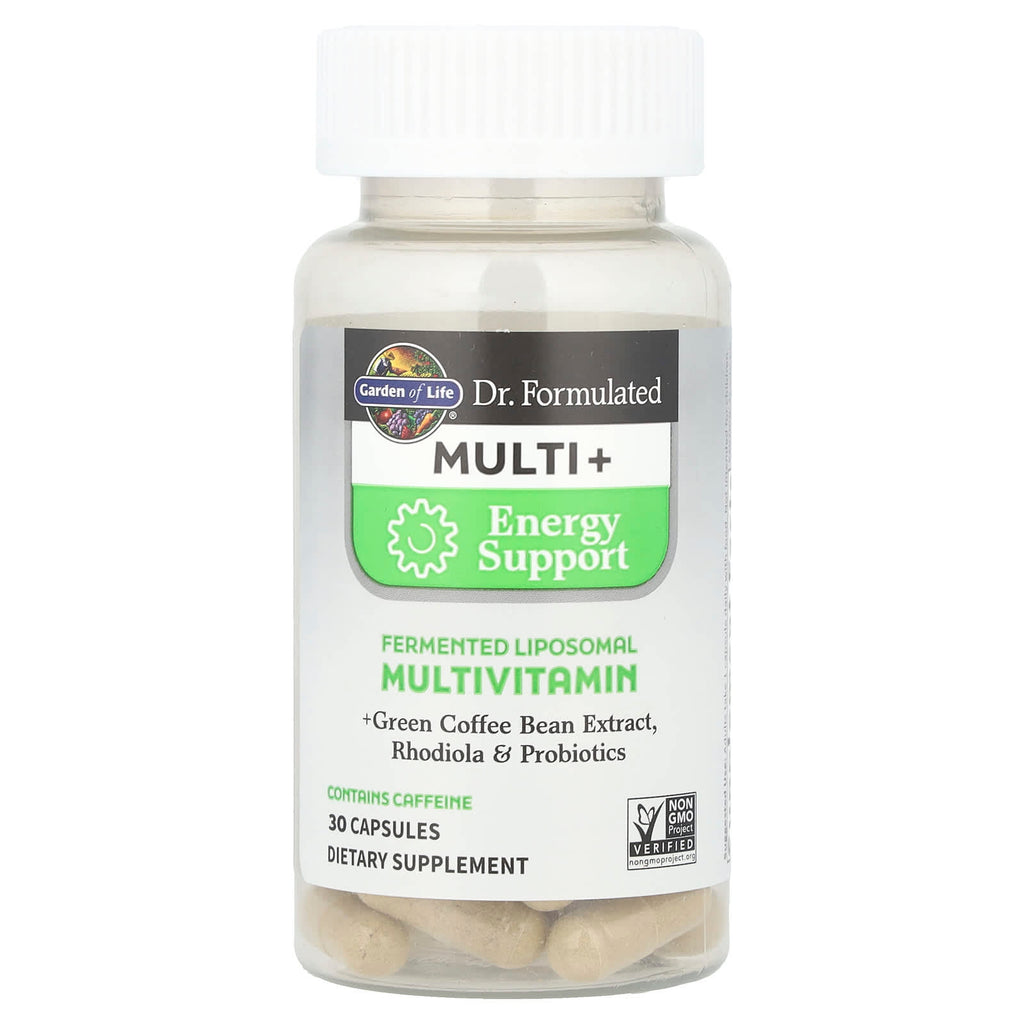 Garden of Life, Dr. Formulated Multi+, Energy Support, 30 Capsules