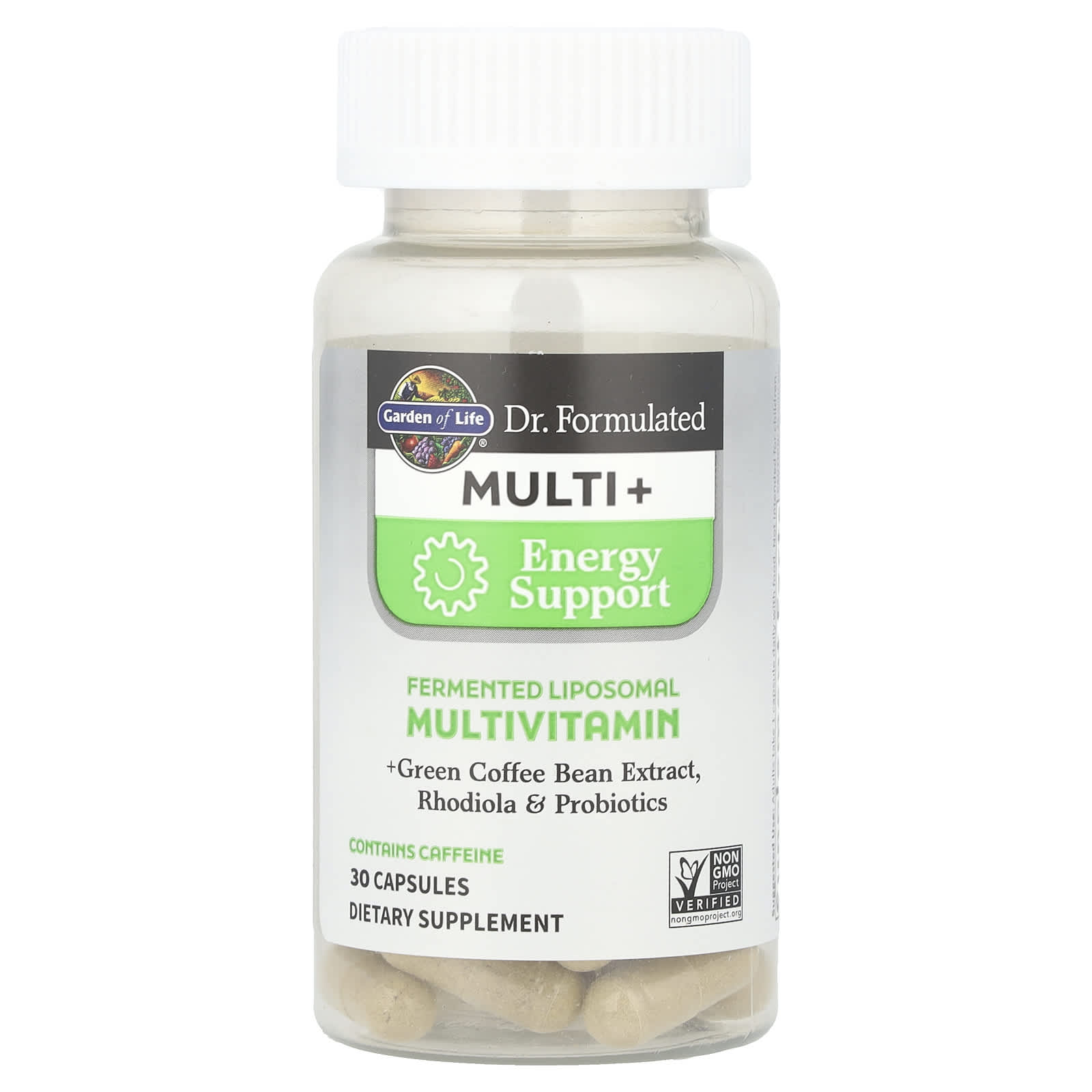 Garden of Life, Dr. Formulated Multi+, Energy Support, 30 Capsules