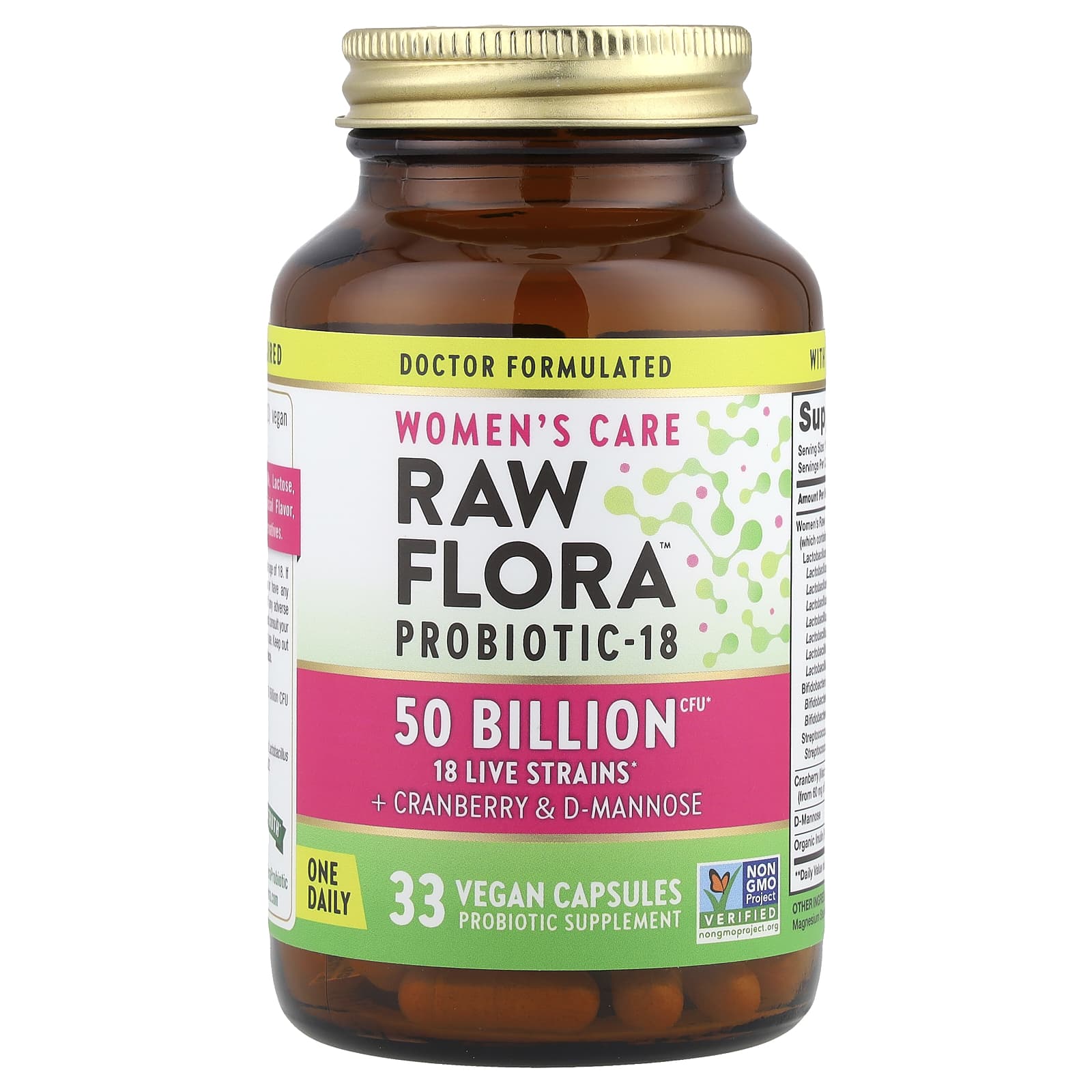 Nature's Truth, Women's Care, Raw Flora™ Probiotic-18, 33 Vegan Capsules