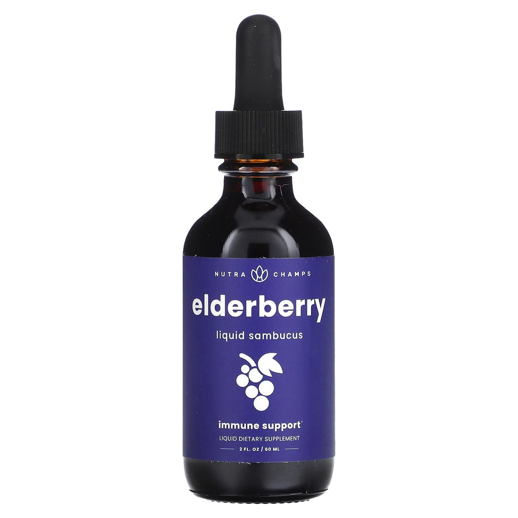 NutraChamps, Elderberry, Sambucus, 200 mg, 2 fl oz (60 ml)