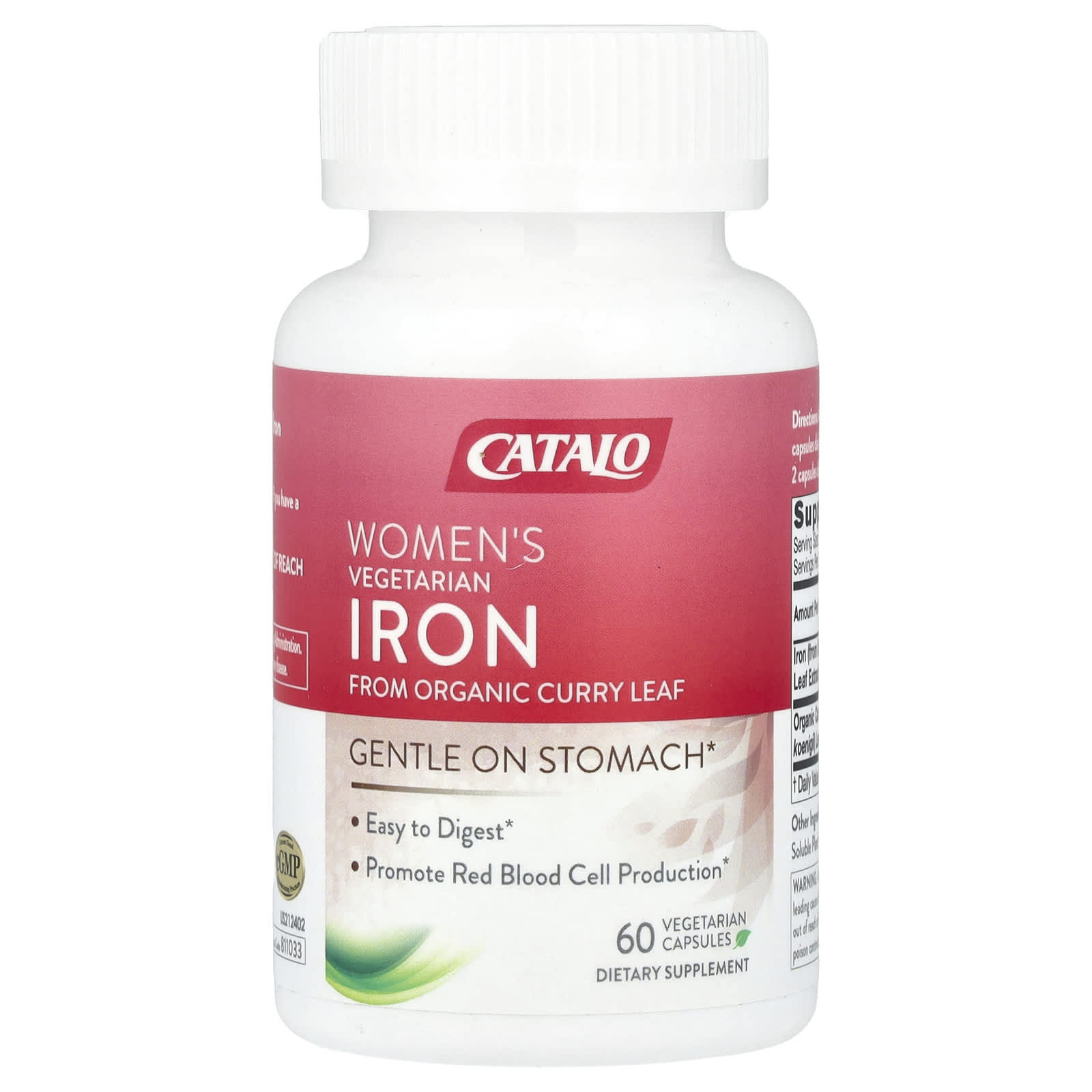 CATALO, Women's Vegetarian Iron, 60 Vegetarian Capsules