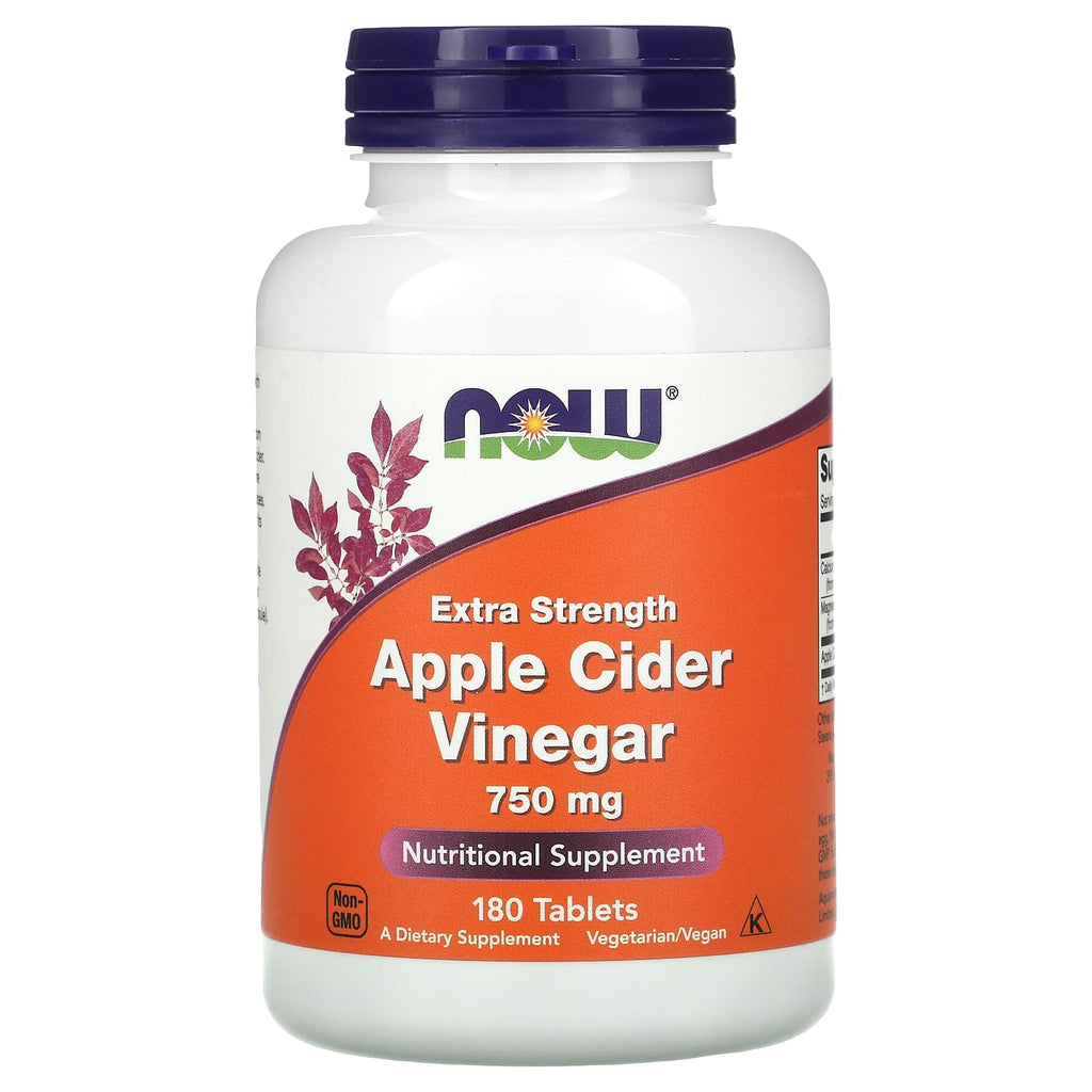 NOW Foods, Apple Cider Vinegar, 750 mg, 180 Tablets