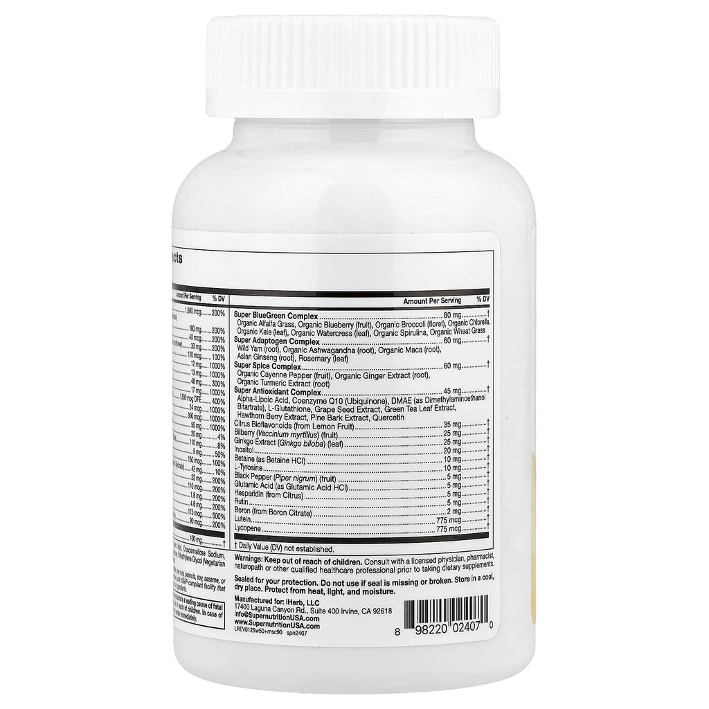Super Nutrition, Simply One®, 50+ Women Multivitamin with Super Complexes, 90 Tablets
