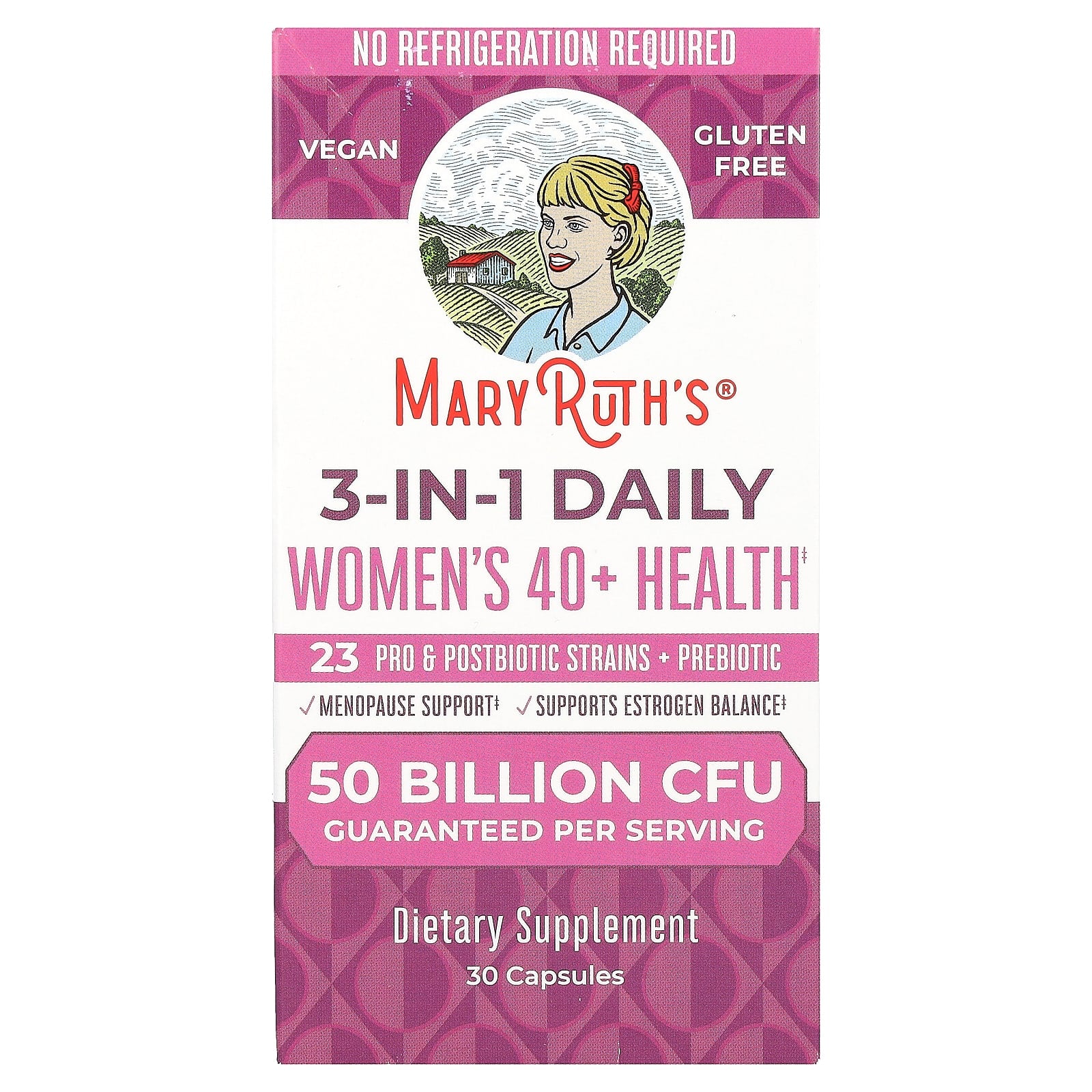 MaryRuth's, 3-In-1 Daily Women's 40+ Health, 30 Capsules
