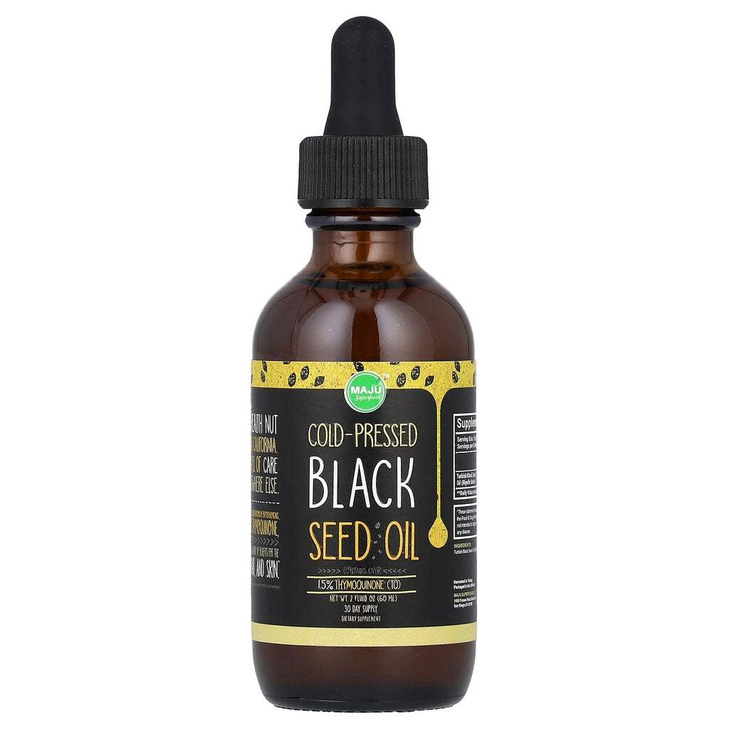 Maju Superfoods, Cold-Pressed Black Seed Oil, 2 fl oz (60 ml)